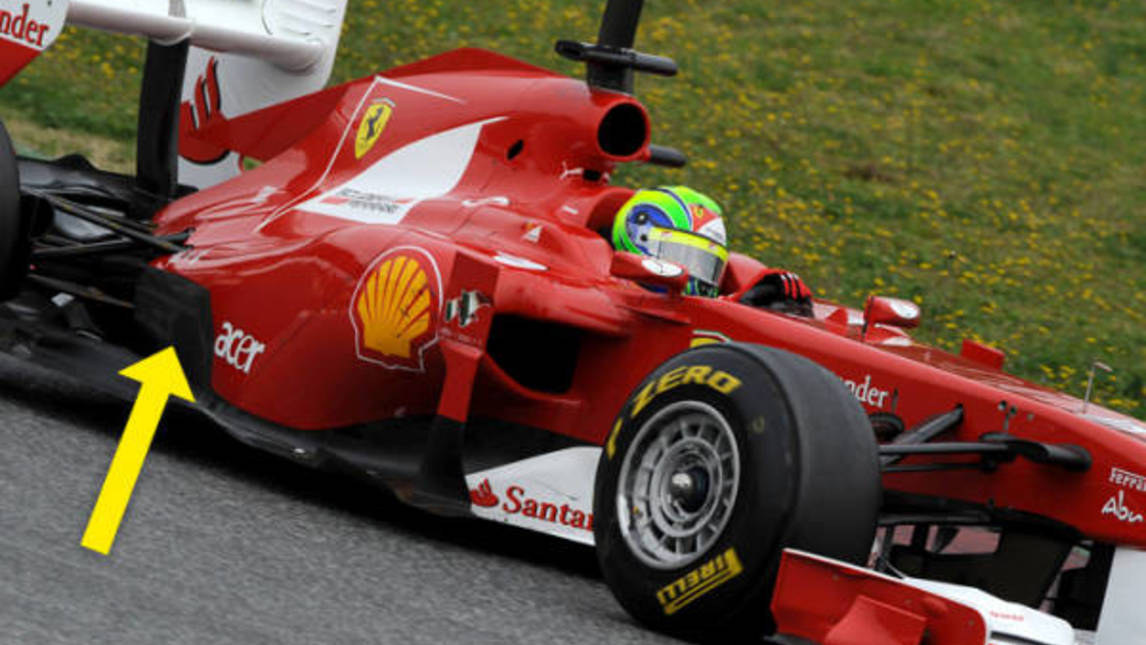 Ferrari modificata a Barcellona