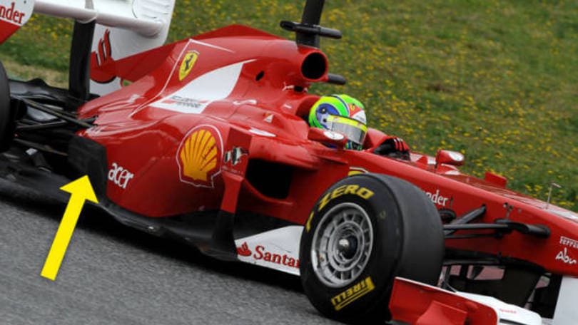 Ferrari modificata a Barcellona