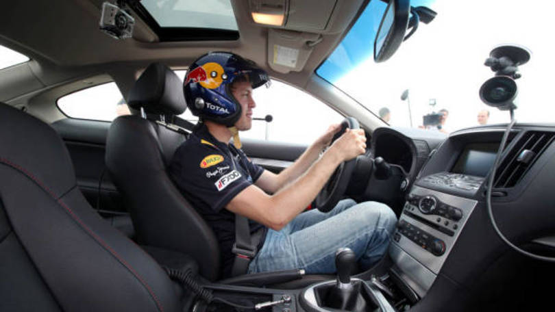 Sebastian Vettel si "scalda" a Montreal