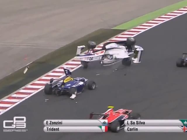 Incidente di Zonzini nella GP3 a Budapest