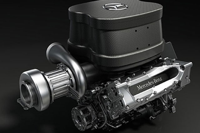 Ascoltate il rumore del turbo Mercedes F1!