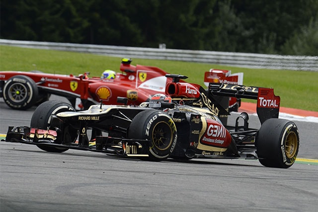A Raikkonen è esploso un disco freno