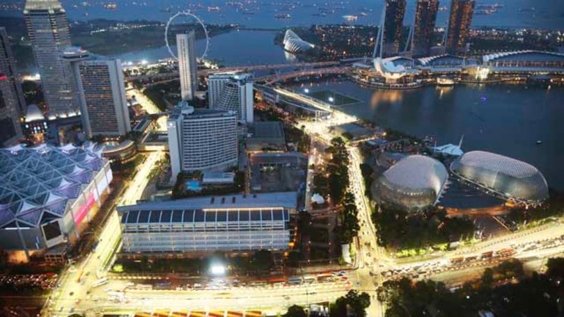 Gp di Singapore: le immagini del giovedì