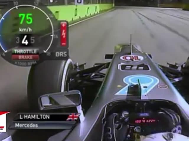 Il passaggio di Alonso a Webber visto dalla camera car di Hamilton