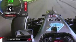 Il passaggio di Alonso a Webber visto dalla camera car di Hamilton