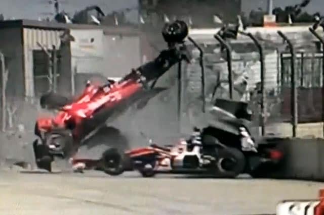Gran botta a Houston tra Franchitti, Sato e Viso