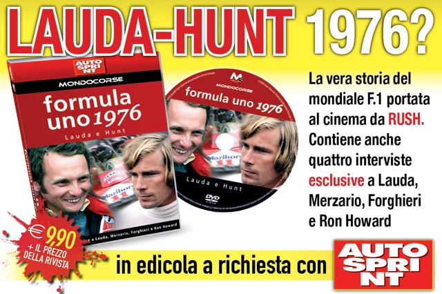 È ancora in edicola il Dvd "Mondiale 1976" sulla sfida Lauda-Hunt