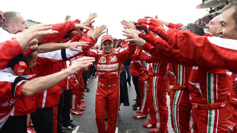 Massa alla festa Ferrari al Mugello