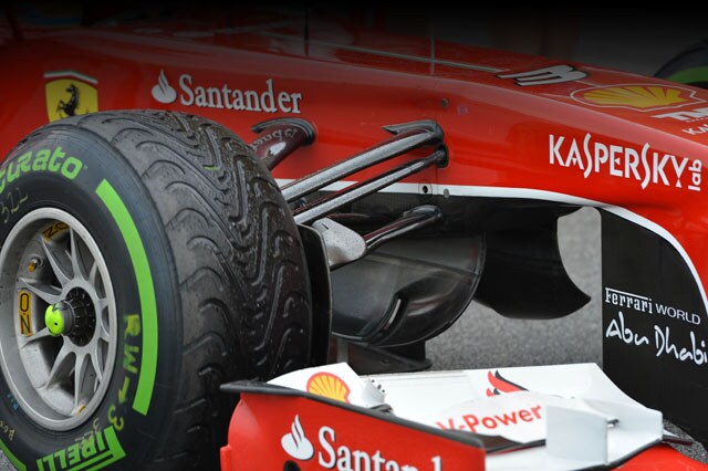 Ferrari 2014 senza pull rod davanti