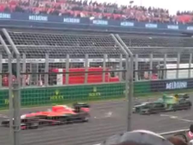 Il confronto sonoro delle vetture all'Albert Park