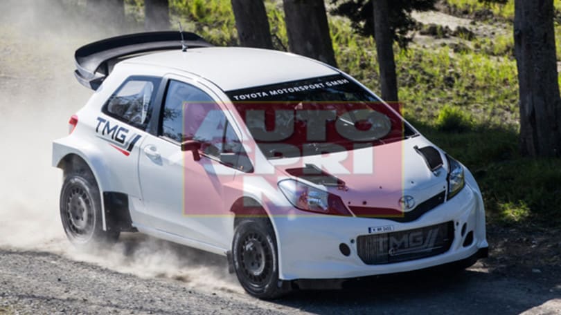 Il primo test della Toyota da Rally