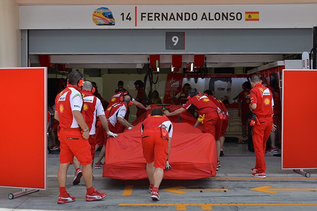 Così il danno alla scocca Ferrari
