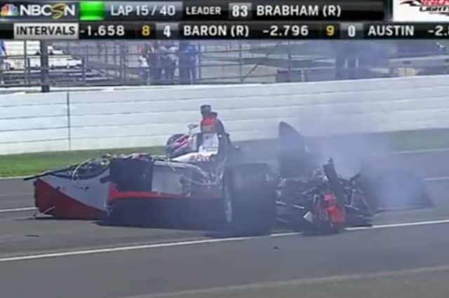 Paura per Chase Austin a Indianapolis (video)