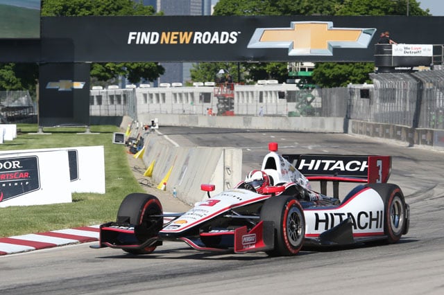 Power e Castroneves, doppietta Penske a Detroit