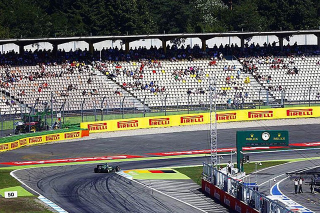 Hockenheim, tribune vuote segno di crisi F1