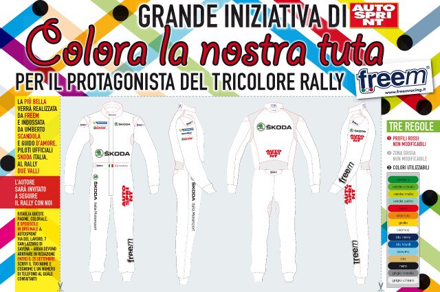 Colora la tuta del team Skoda Italia