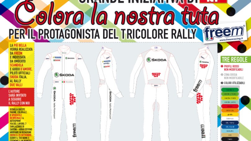 Colora la tuta del team Skoda Italia