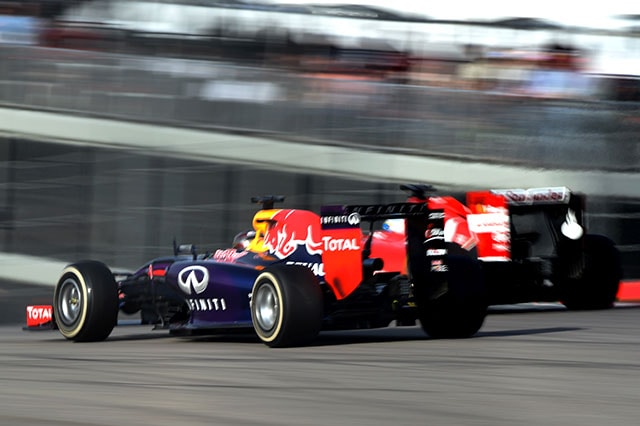 Vettel in palla solo verso la fine