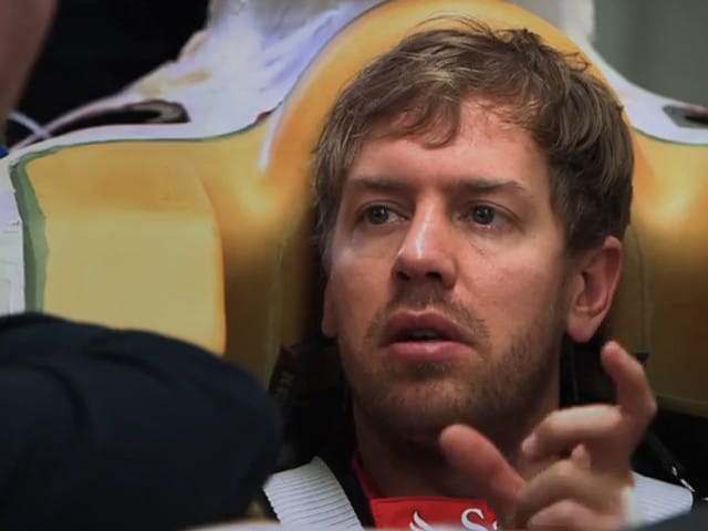 Sebastian Vettel prova la Ferrari F1 2015