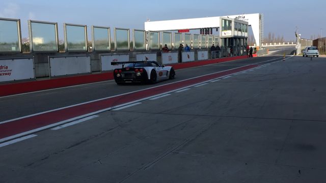 Ad Adria shakedown Chevrolet Corvette Z06-R con Sini