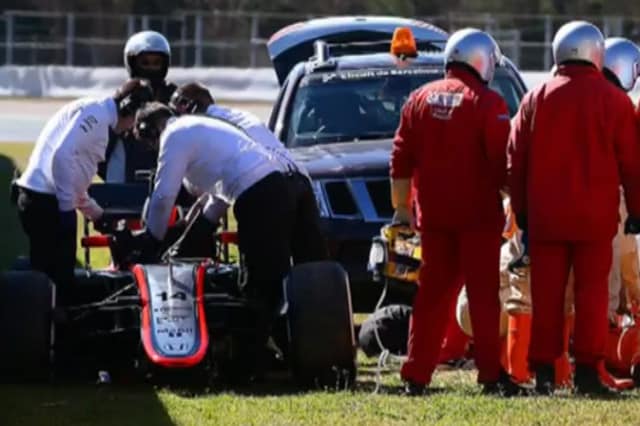 La simulazione dell’incidente di Alonso