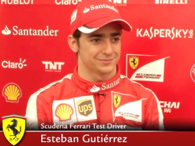 L'emozione di Gutierrez in Ferrari