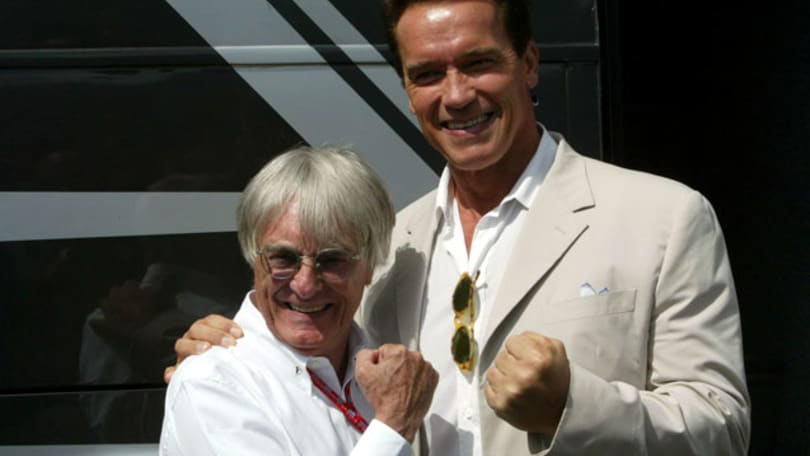 F1 Australia VIP, Arnold Schwarzenegger e Charlize Theron