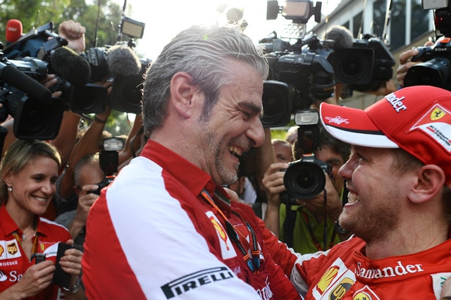 Arrivabene: Gran giorno ma piedi per terra