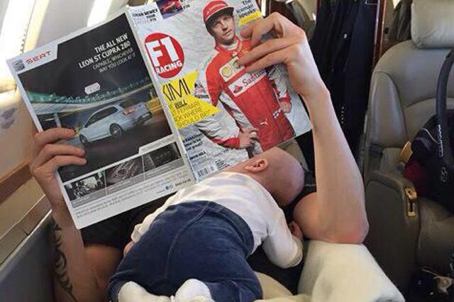Kimi e Robin, i Raikkonen in volo