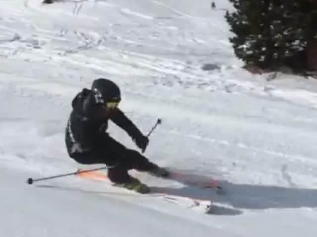 Alonso in pista sugli sci
