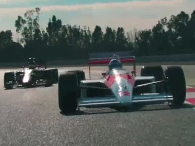 Alonso al volante della McLaren di Senna