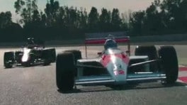 Alonso al volante della McLaren di Senna
