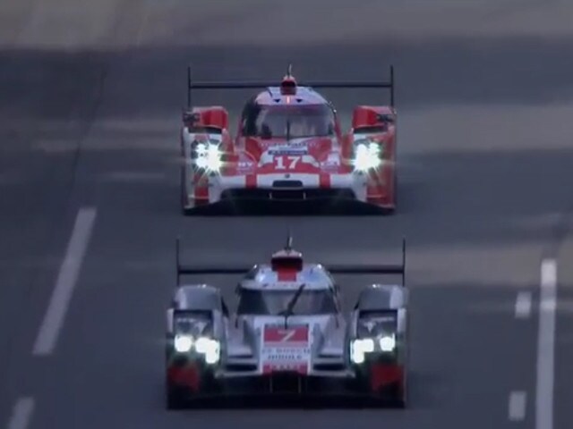 24 Ore Le Mans: il duello Audi-Porsche dall'alto