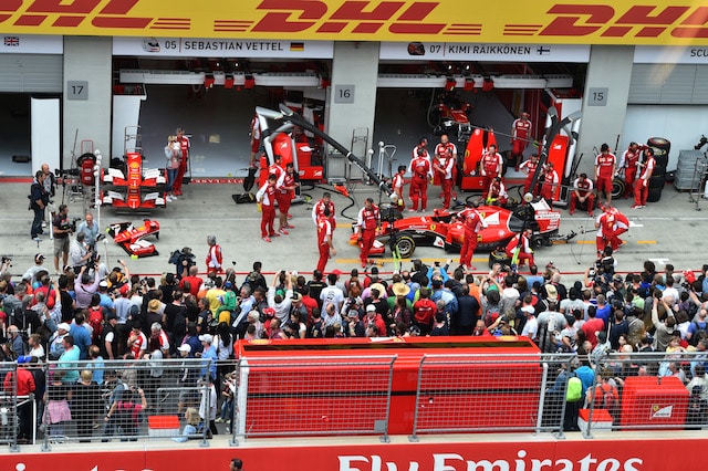 F1 Austria: Vettel 1° in libere2, Kimi 3°