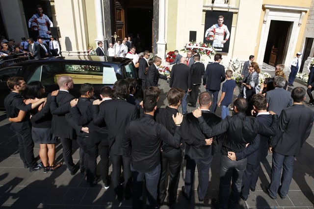 Tutta la F1 al funerale di Bianchi