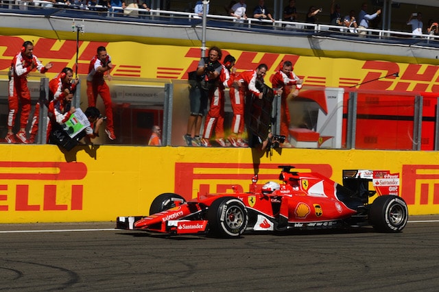 Emozioni forti per Vettel