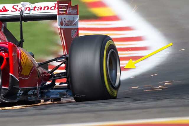 Ipotesi onde statiche sulla gomma di Vettel