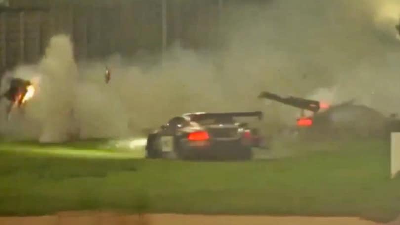 Incidente a Vanthoor a Misano (video)