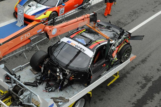 GT Open Monza, pauroso incidente di Nicola Benucci 