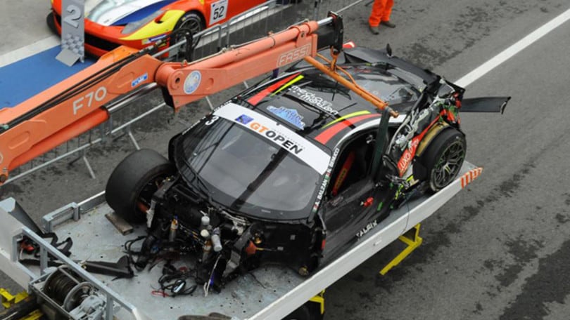 GT Open Monza, pauroso incidente di Nicola Benucci
