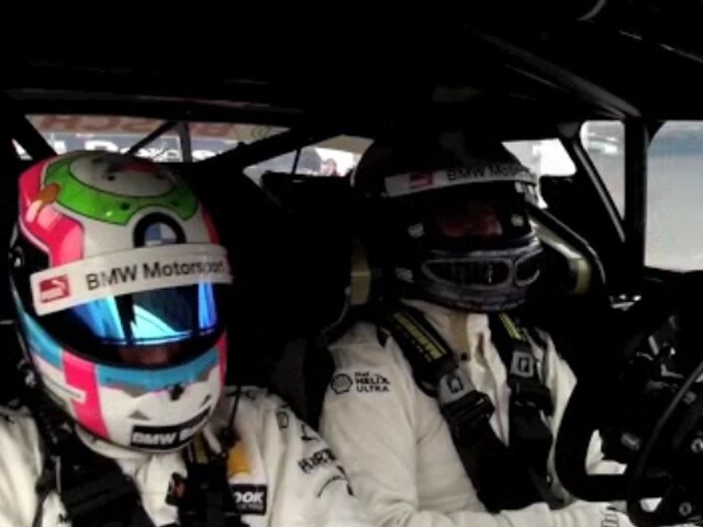 Alex Zanardi fa l'autista a Bruno Spengler