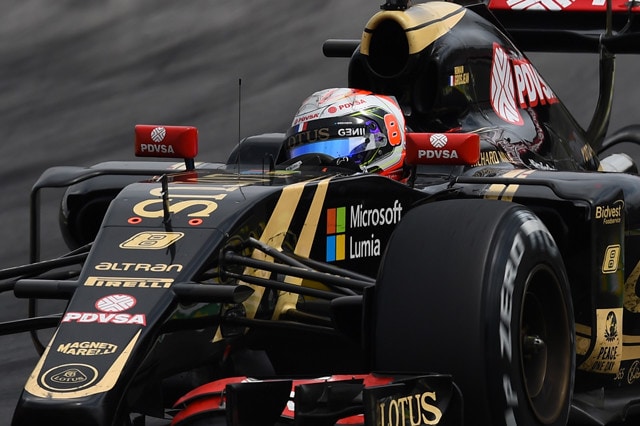 Grosjean all'ultimo GP con Lotus