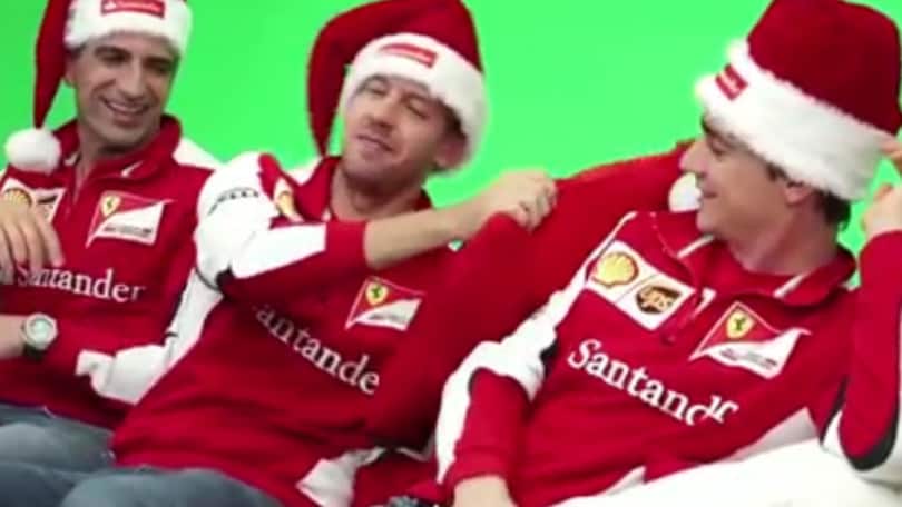 Vettel, Gené e Gutiérrez, la "gang" dei Babbi Natale