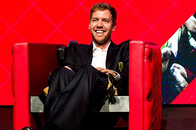 Vettel: discorso italiano alla festa Ferrari