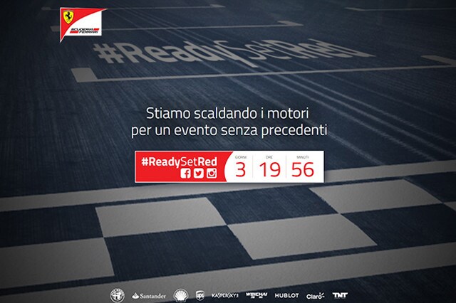 Ferrari, lunedì il via a #ReadySetRed