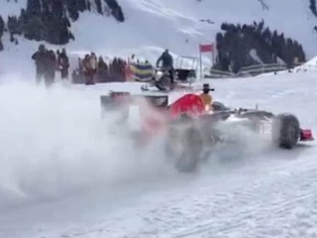 Verstappen sulla neve di Kitzbuhel