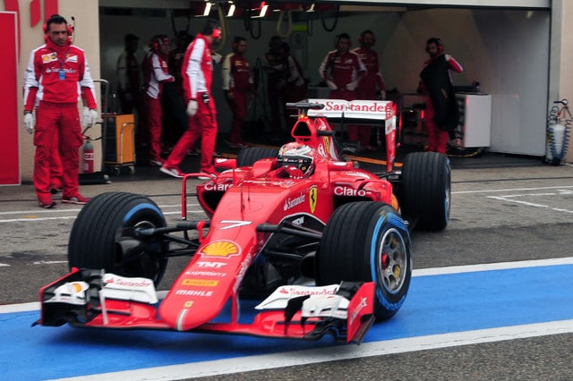Test Pirelli, Kimi preferisce le blu 2015