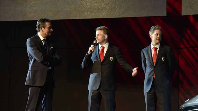 Vettel e Raikkonen padrini della nuova Ferrari GTC4 Lusso