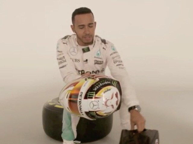 Il nuovo casco di Lewis Hamilton