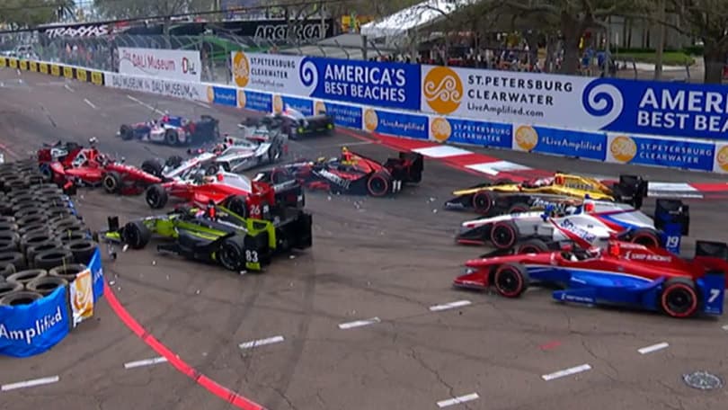 IndyCar: l'ingorgo di St. Petersburg (video)